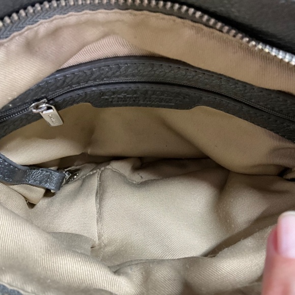 DANIER Grey Genuine Leather Crossbody Multi Zipper Pockets Key Lanyard - Picture 7 of 10